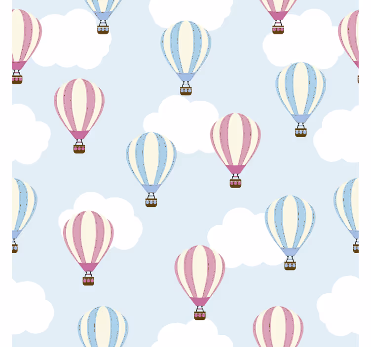 Store enrouleur chambre enfant ciel et ballons - TenStickers