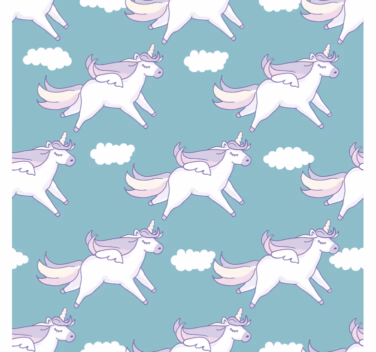 Store enrouleur chambre enfant motif licorne - TenStickers