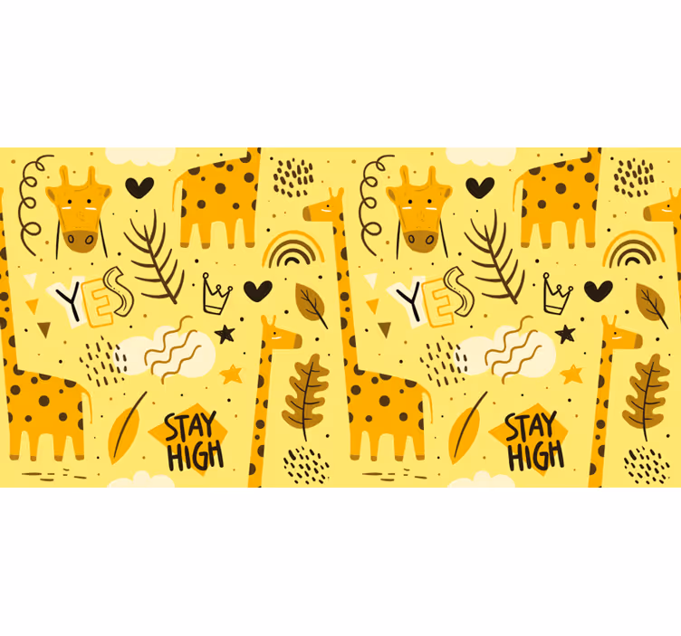 Store enrouleur chambre enfant girafes - TenStickers