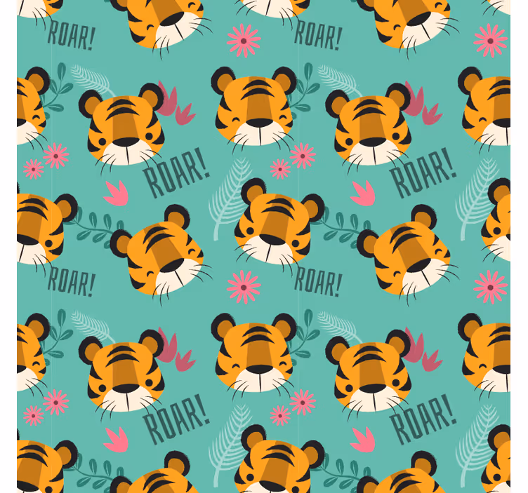 Store enrouleur chambre enfant motif tigres - TenStickers