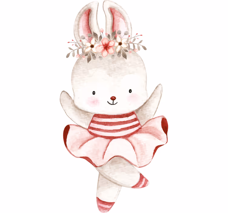 Store enrouleur chambre enfant danseuse en roses - TenStickers