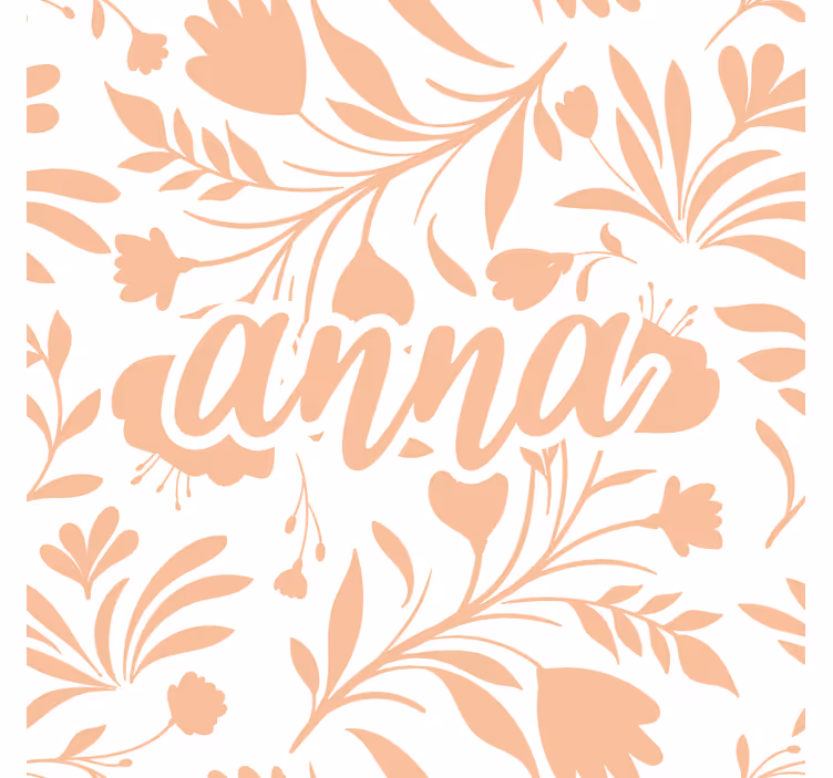 Store enrouleur chambre enfant motif feuilles vintage roses - TenStickers