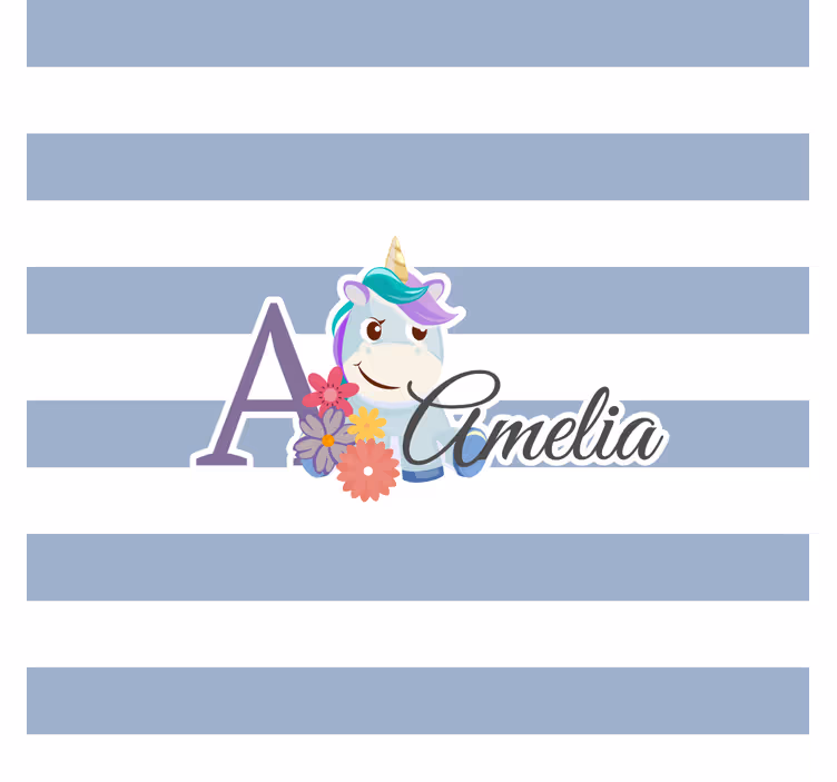 Store enrouleur chambre enfant animaux mignons licorne - TenStickers