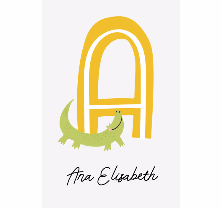 Store enrouleur chambre enfant lettre prénom - TenStickers