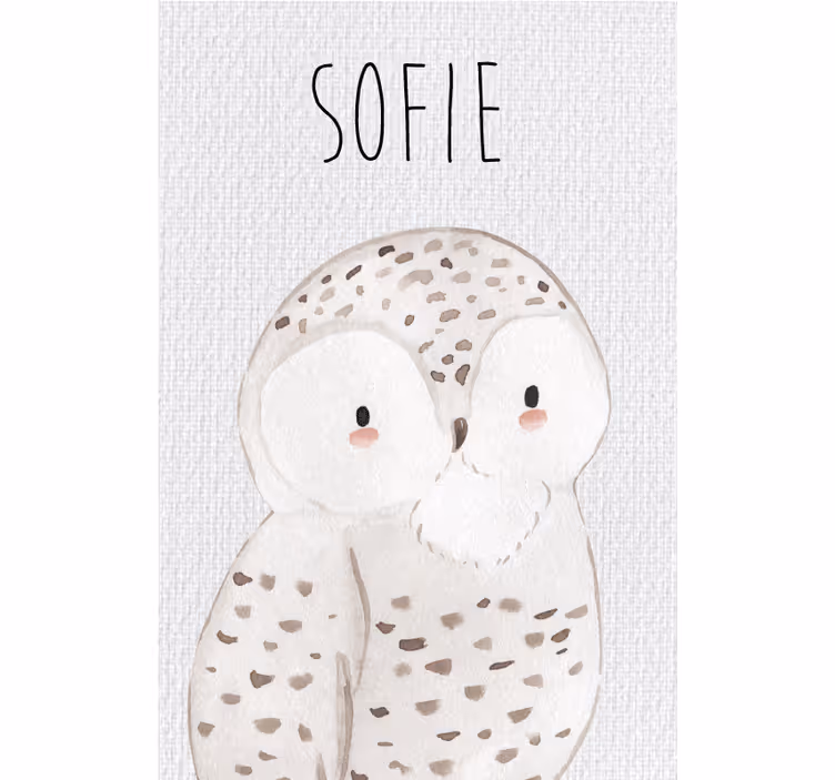 Store enrouleur chambre enfant hibou des bois - TenStickers