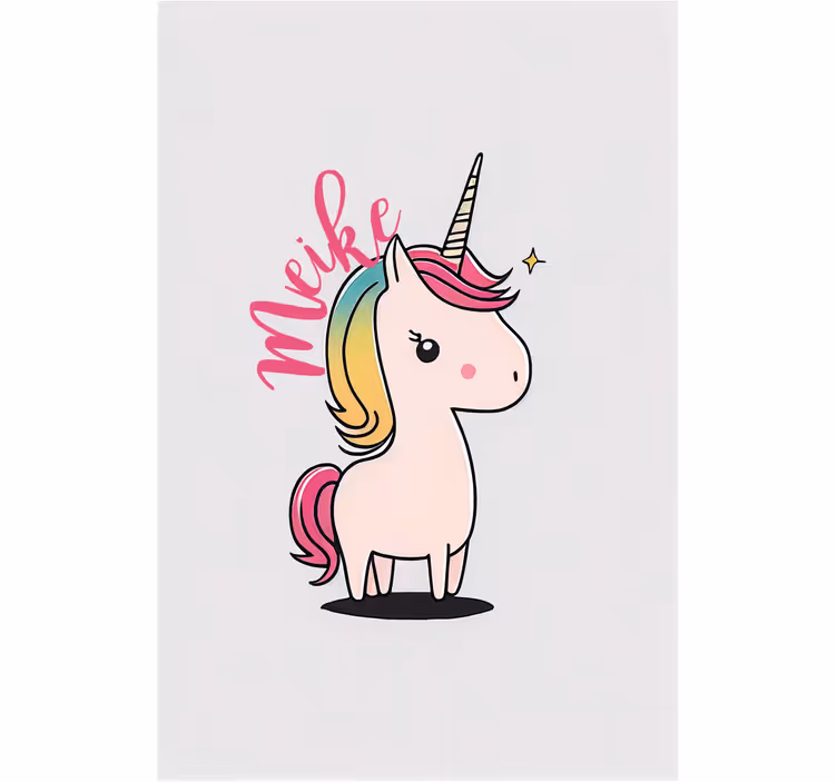 Store enrouleur chambre enfant licorne dessinée - TenStickers