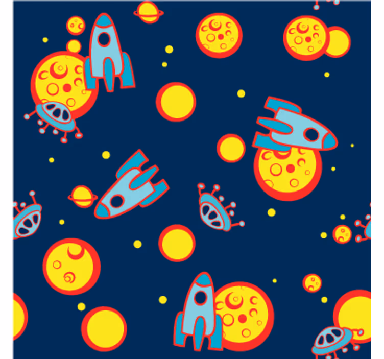 Store enrouleur chambre enfant cosmos vinyle - TenStickers