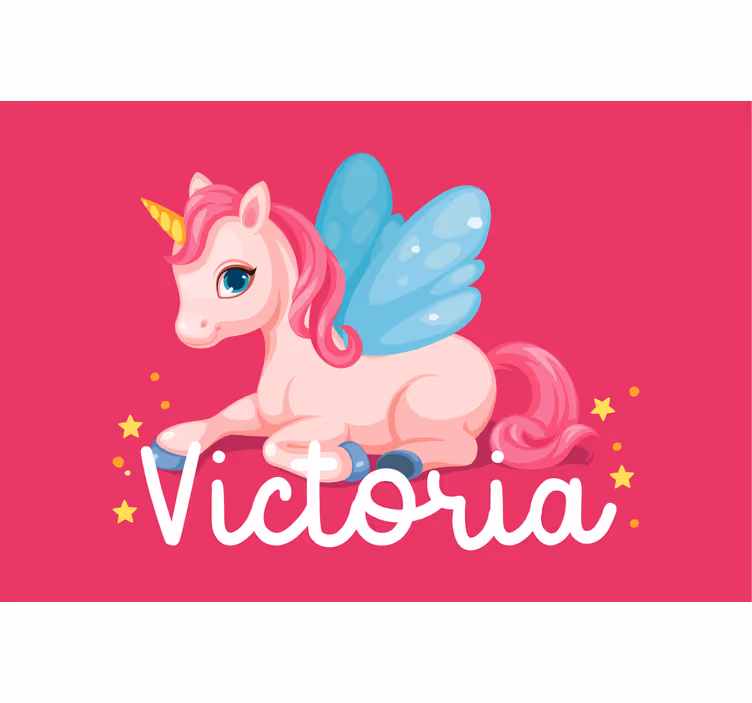 Store enrouleur chambre enfant licorne rose drôle - TenStickers