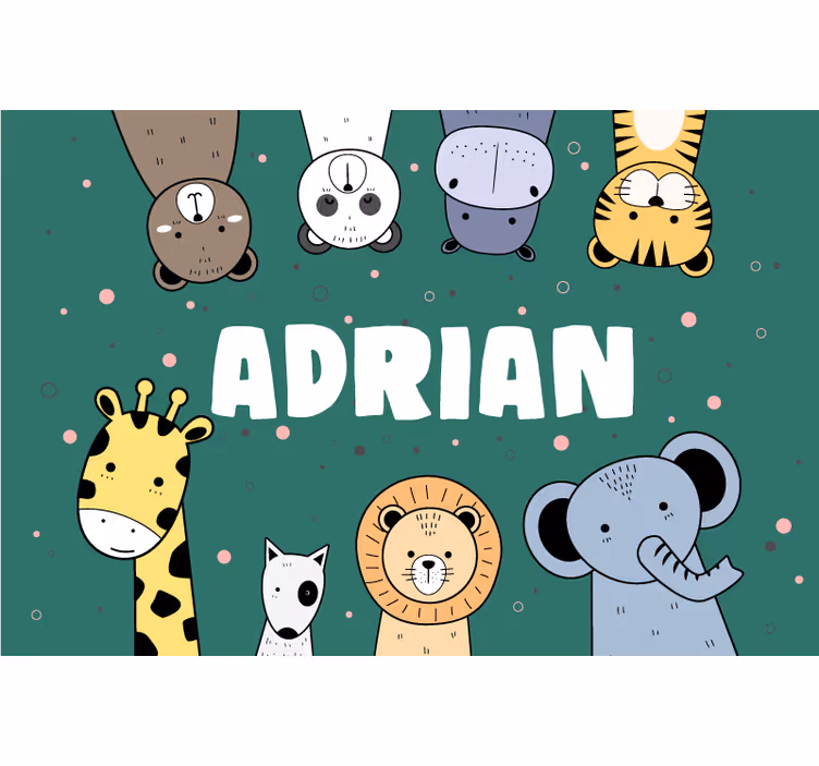Store enrouleur chambre enfant animaux mignons dessin - TenStickers