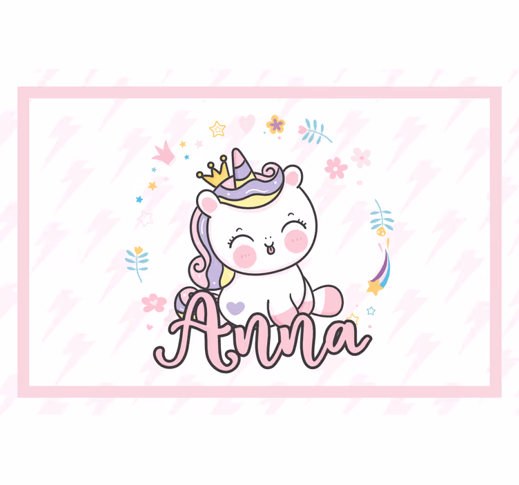 Store enrouleur chambre enfant joli petit licorne - TenStickers