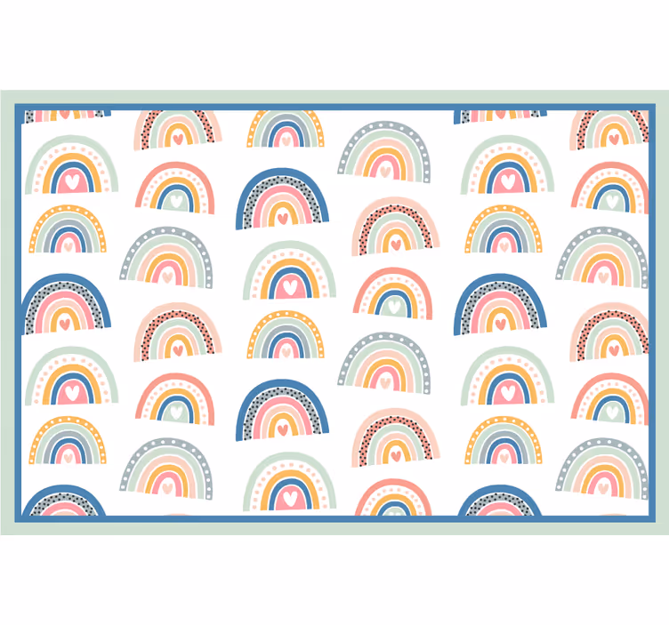 Store enrouleur chambre enfant motif arcs-en-ciel colorés - TenStickers