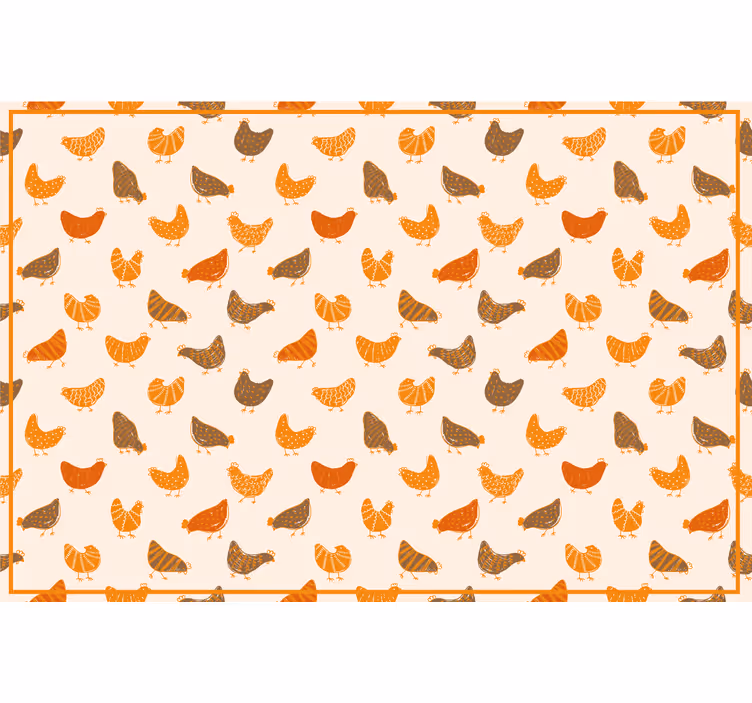 Store enrouleur chambre enfant motif poussin orange - TenStickers
