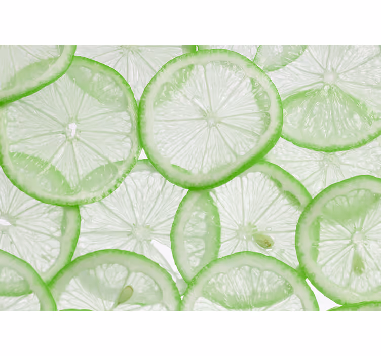 Store enrouleur cuisine tranches de citron vert - TenStickers
