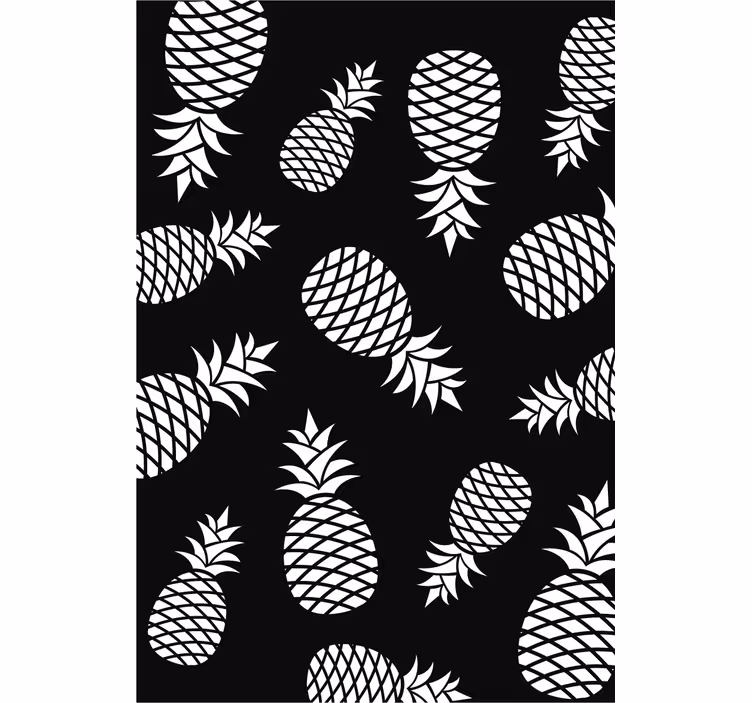 Store enrouleur cuisine motif ananas dessiné - TenStickers