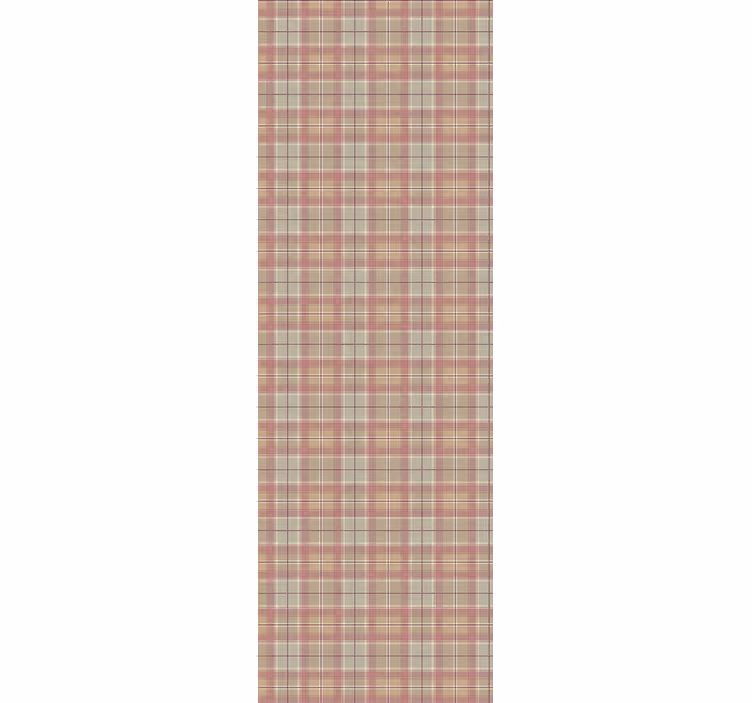 Store enrouleur cuisine motif tartan pour réfrigérateur - TenStickers