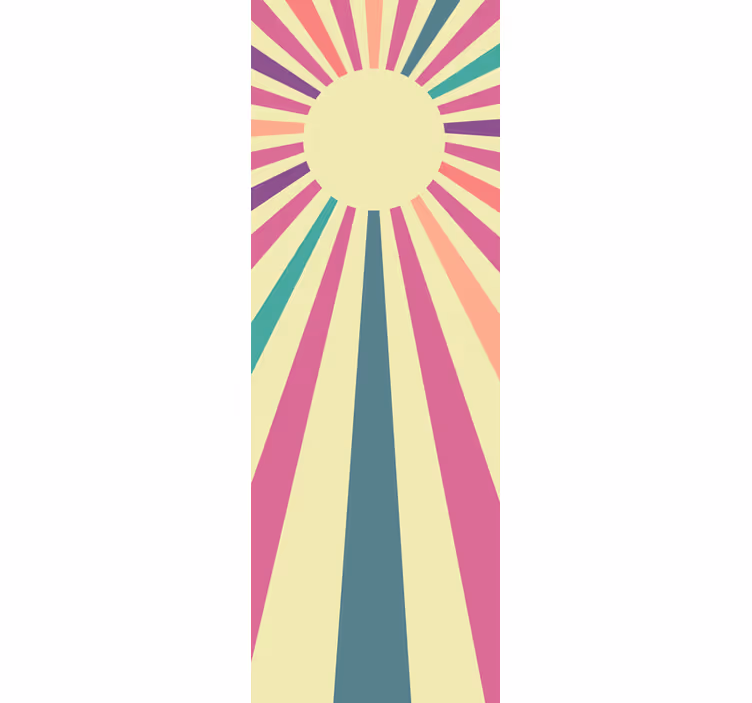 Store enrouleur cuisine soleil géométrique 70's - TenStickers