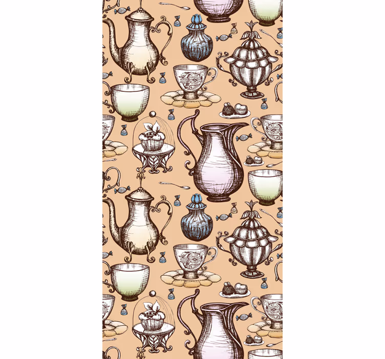 Store enrouleur cuisine collection théière - TenStickers
