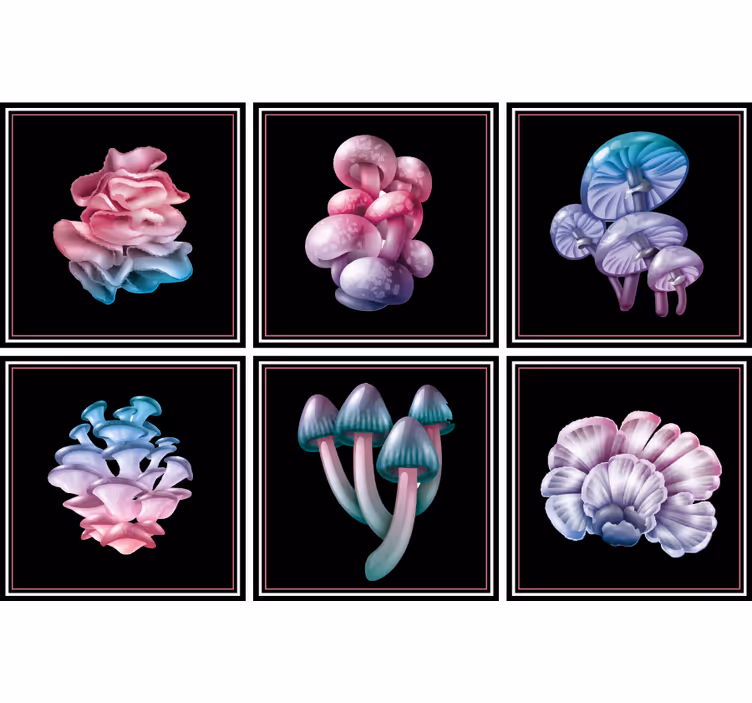 Store enrouleur cuisine champignons magiques - TenStickers