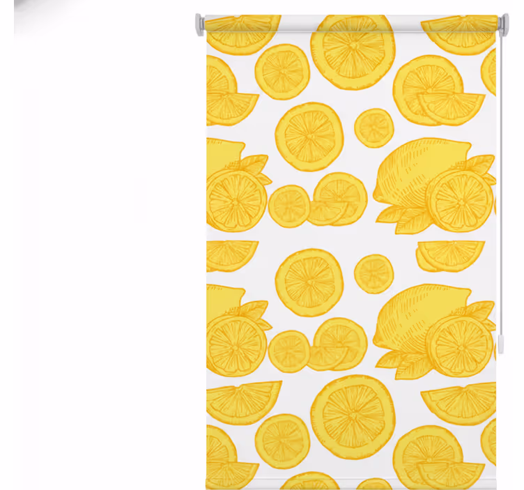 Store enrouleur cuisine dessin orange et citron - TenStickers