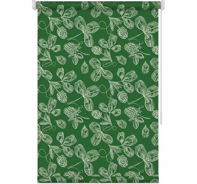 Store enrouleur cuisine motif brindille de magnolia vert - TenStickers