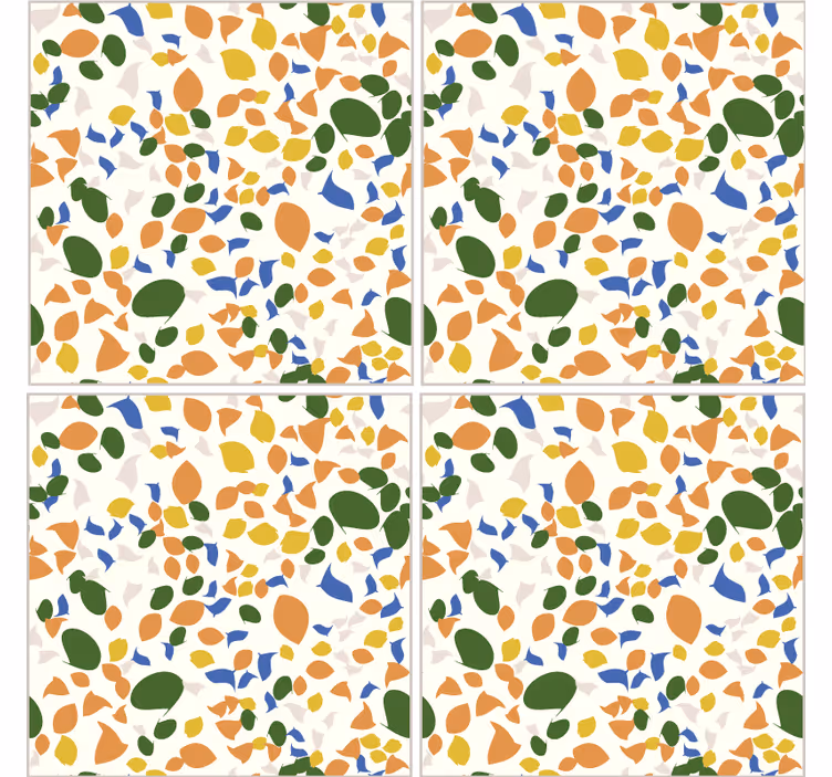Store enrouleur cuisine effet carrelage terrazzo - TenStickers