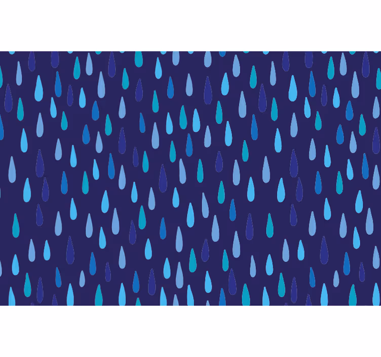 Store enrouleur bleu goutte d'eau irrégulière - TenStickers
