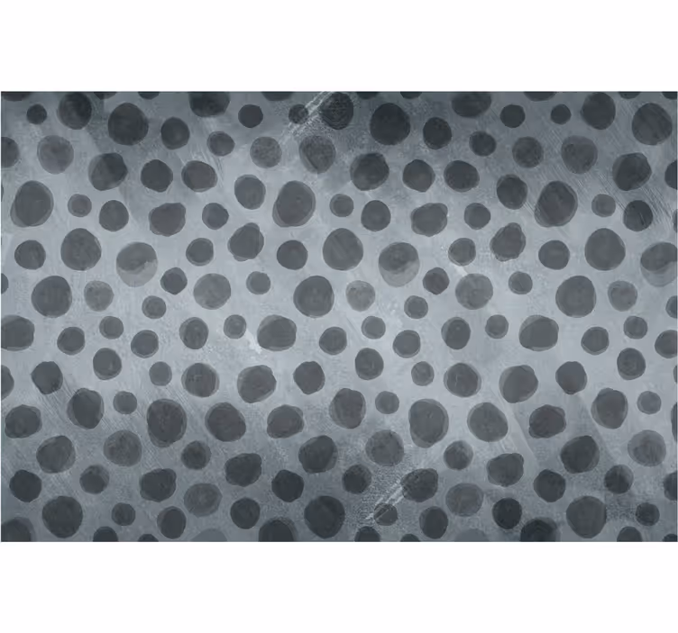 Store enrouleur noir cercles en tons gris - TenStickers