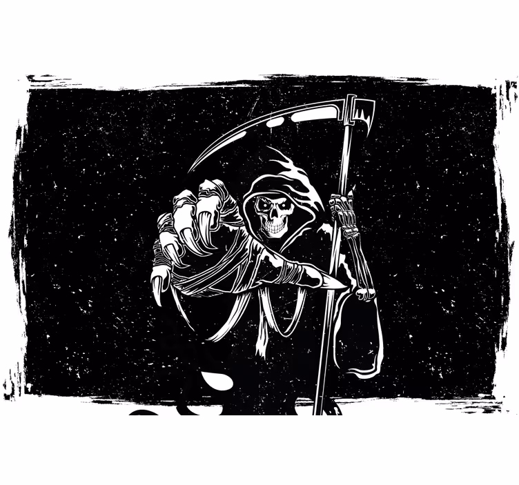 Store enrouleur noir autocollant silhouette maléfique - TenStickers