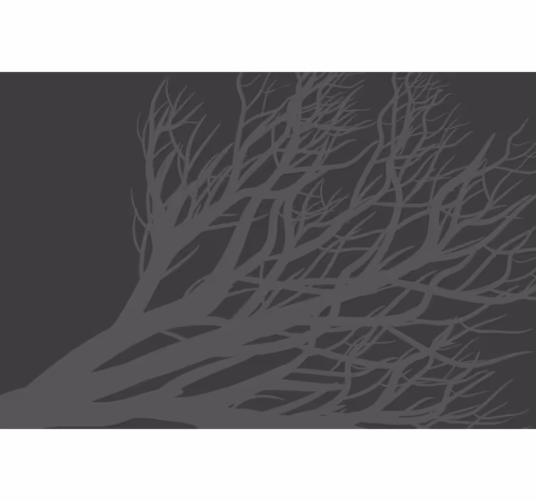 Store enrouleur gris feuillage élégant - TenStickers