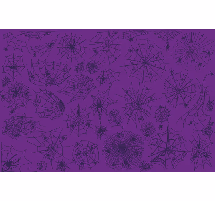 Store enrouleur violet avec toile d'araignée - TenStickers