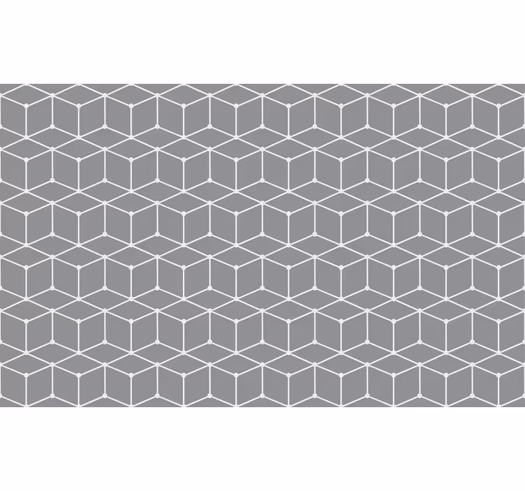 Store enrouleur extérieur cubes blancs sur fond gris - TenStickers