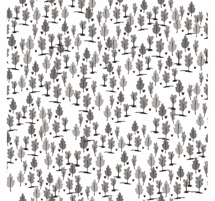 Store enrouleur salon motif arbres kinfolk - TenStickers