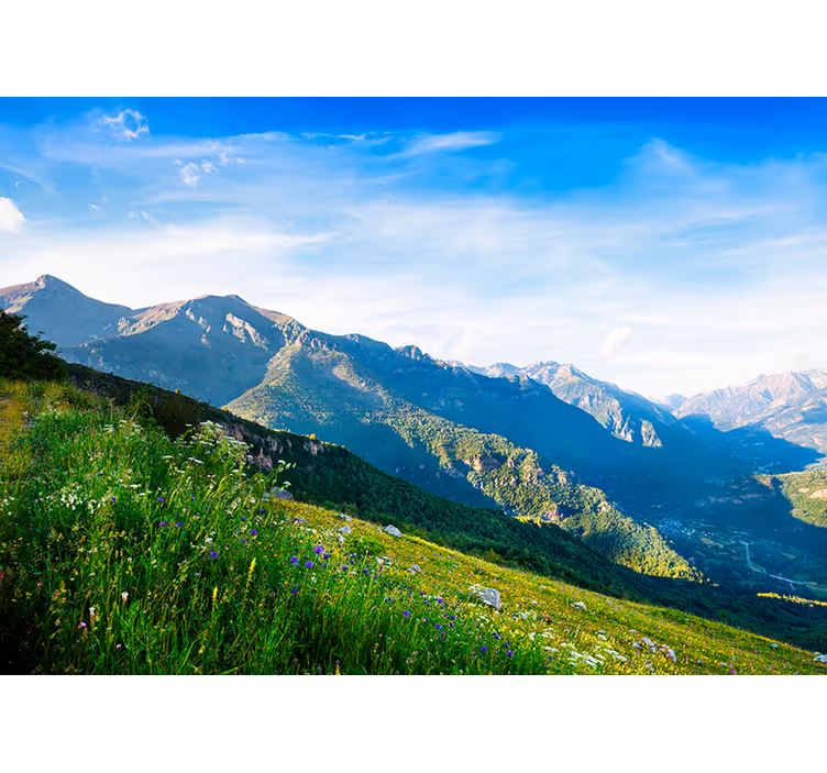 Store enrouleur chambre paysage montagneux naturel - TenStickers