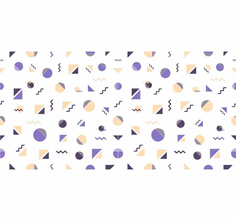 Store enrouleur chambre formes géométriques colorées - TenStickers