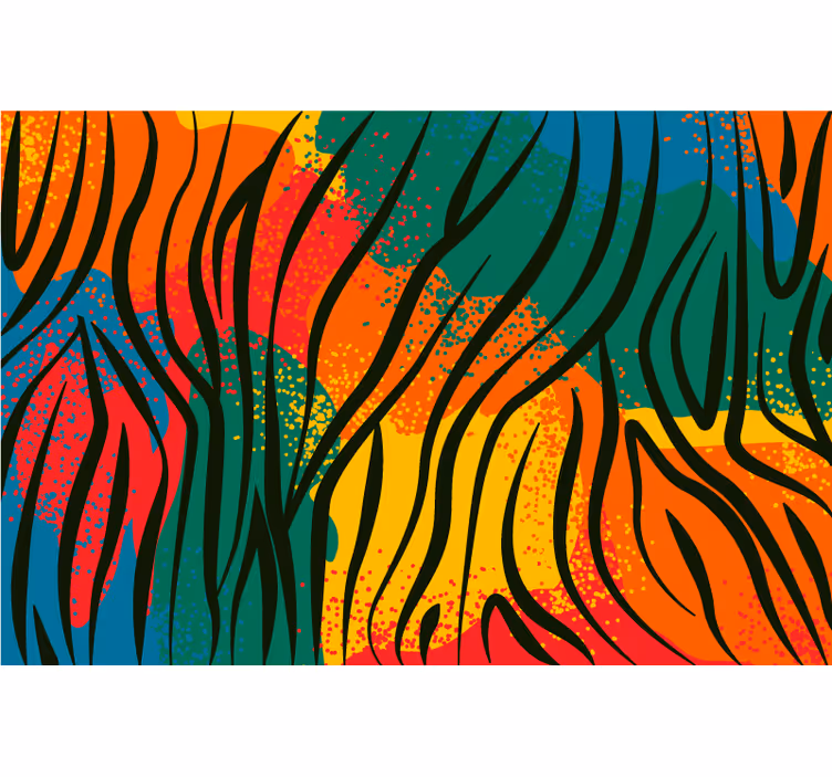 Store enrouleur chambre motif animaux africains - TenStickers