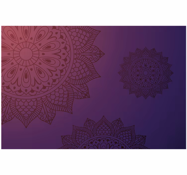 Store enrouleur chambre mandala bleu clair lumineux - TenStickers