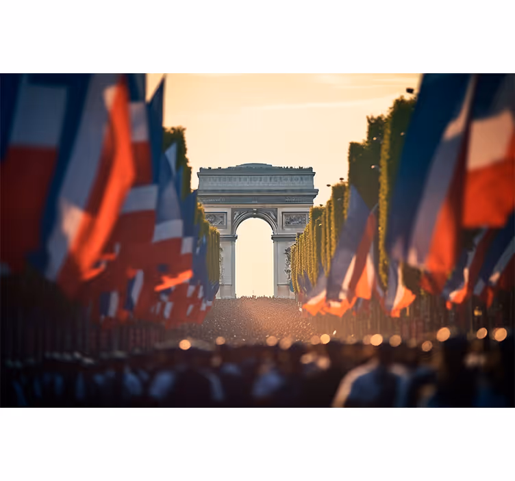 Store enrouleur salon fête nationale à paris - TenStickers