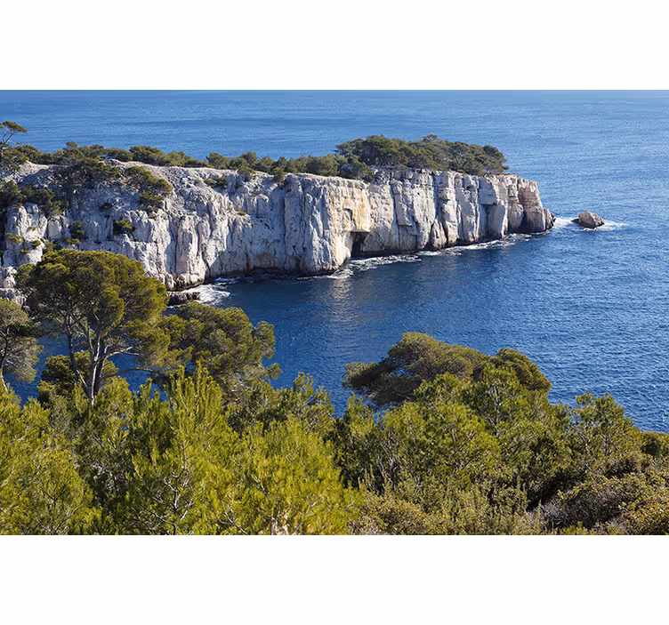 Store enrouleur salon paysages des calanques - TenStickers