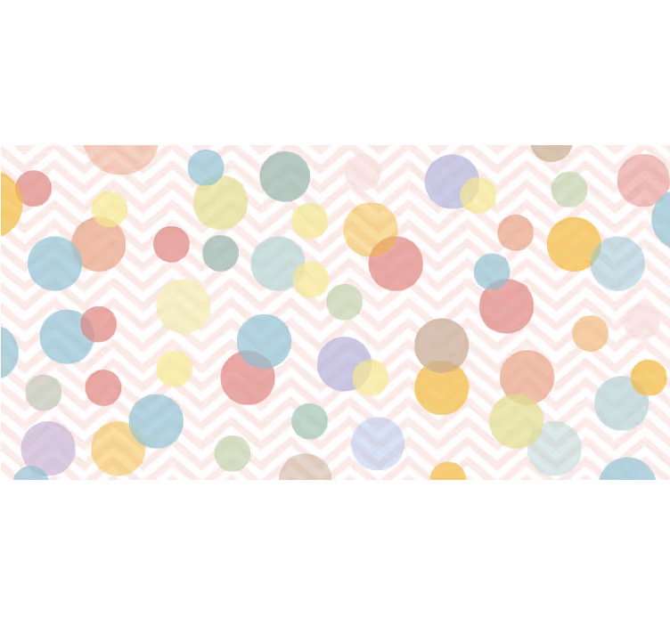 Store enrouleur chambre enfant pois colorés chevron - TenStickers