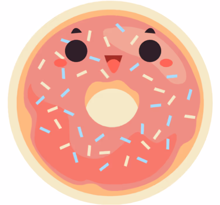 Store enrouleur chambre enfant donuts animés - TenStickers