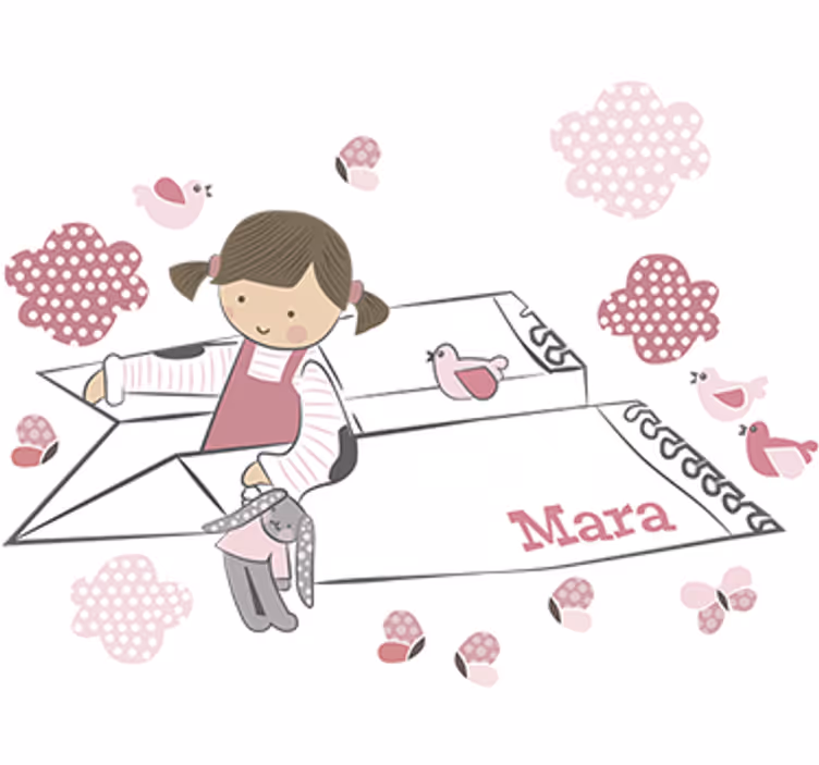 Store enrouleur chambre enfant avion en papier décoratif - TenStickers