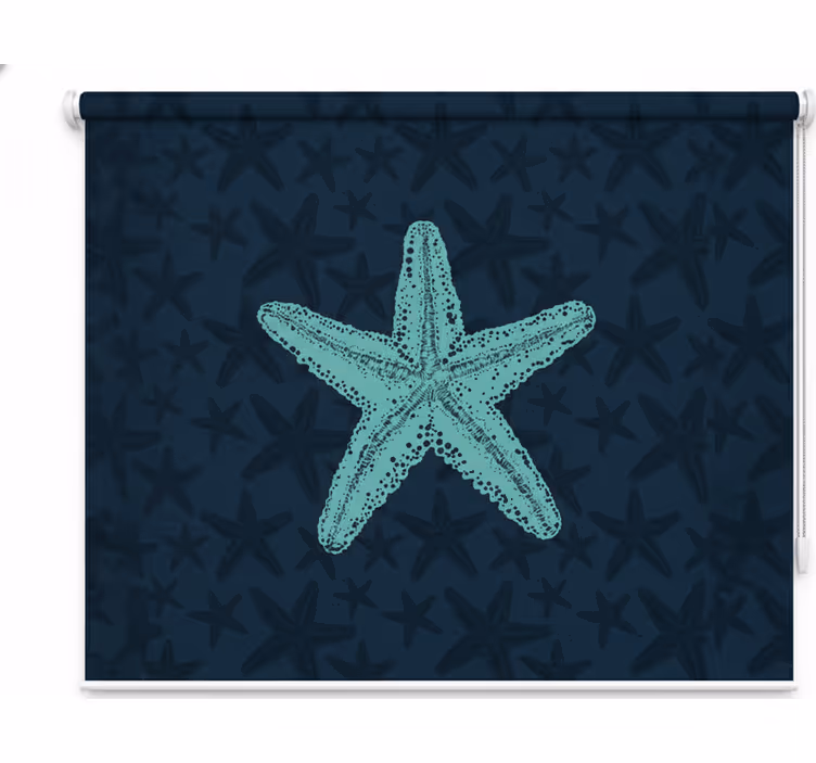 Store enrouleur chambre enfant tons de bleu étoile - TenStickers