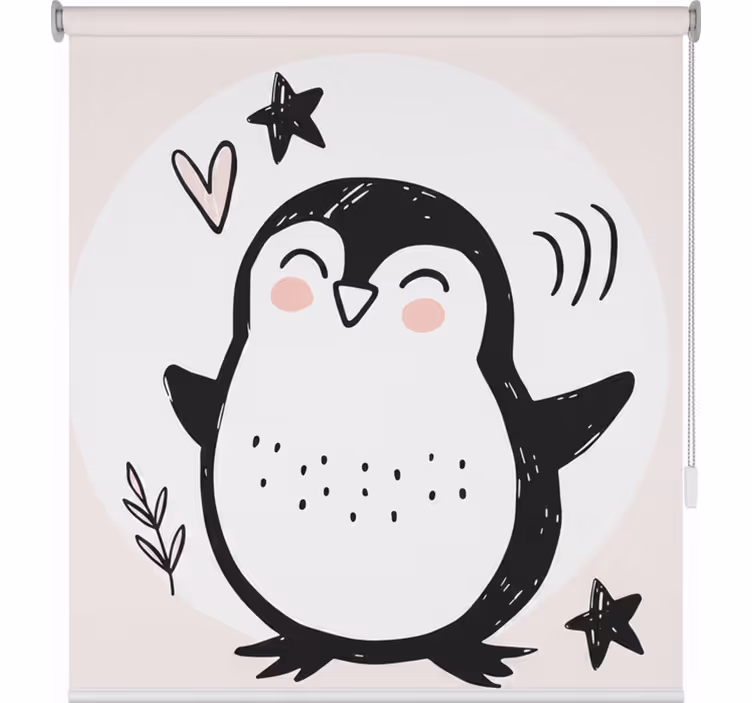 Store enrouleur chambre enfant dessin de pingouin mignon - TenStickers