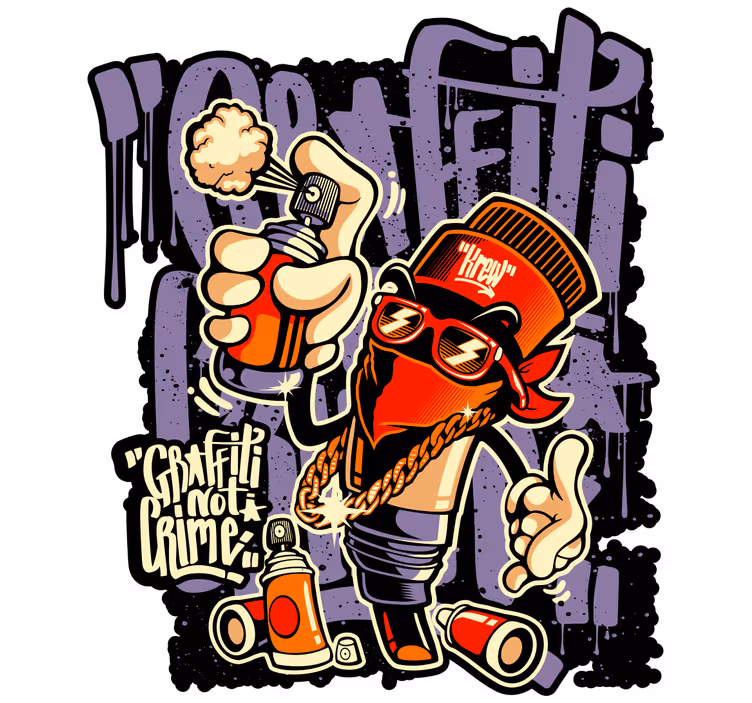 Store enrouleur chambre ado graffiti urbain - TenStickers