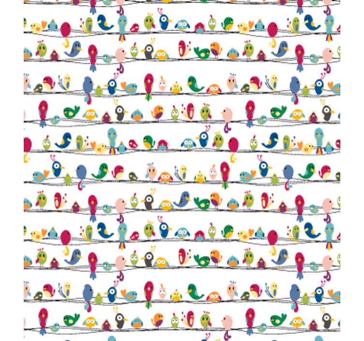 Store enrouleur chambre ado motif oiseaux - TenStickers