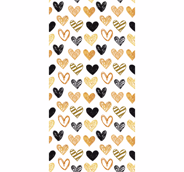Store enrouleur chambre ado motifs cœurs - TenStickers