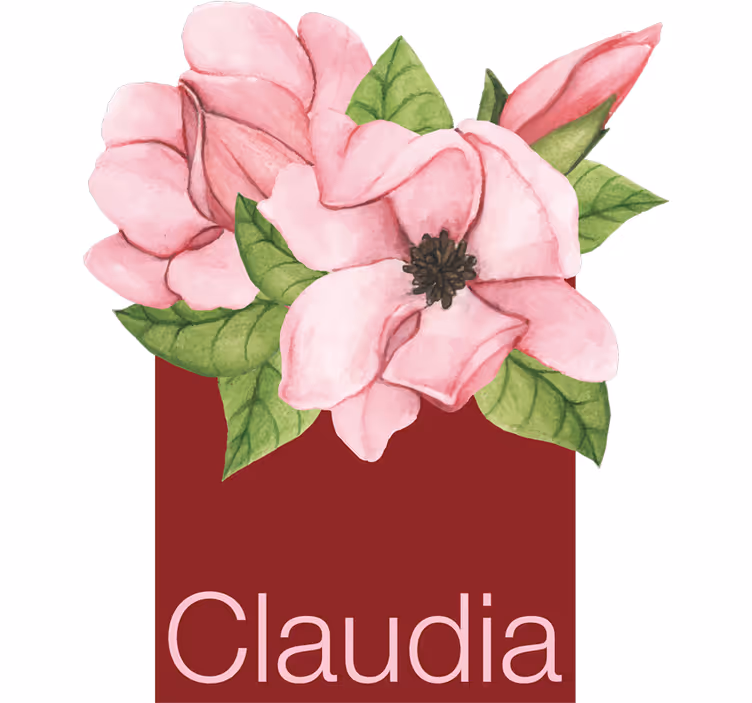 Store enrouleur chambre ado magnolia avec prénom - TenStickers