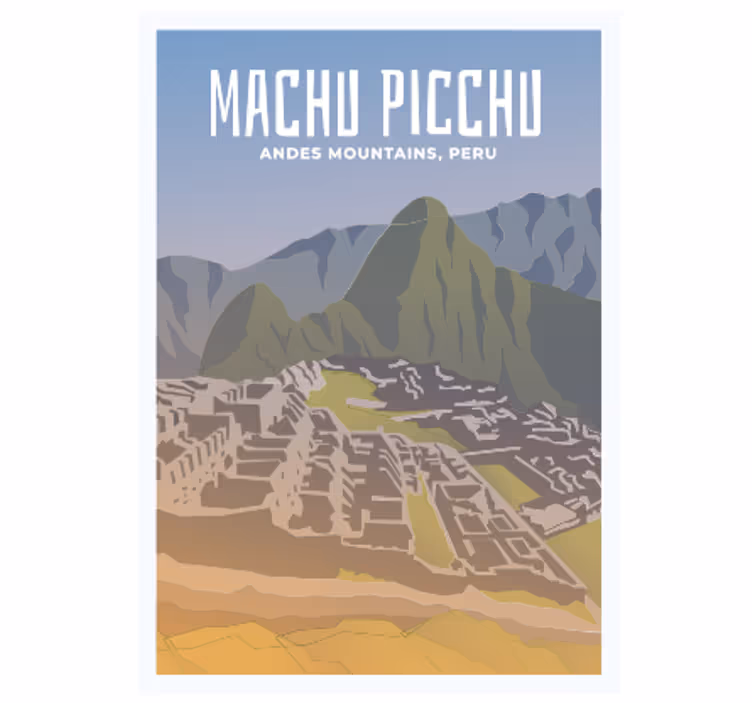 Store enrouleur chambre ado machu picchu - TenStickers