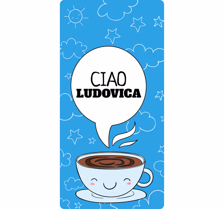 Store enrouleur chambre ado tasse à café personnalisée - TenStickers
