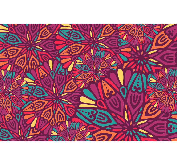 Store enrouleur chambre ado mandalas roses - TenStickers
